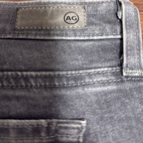 Adiano Goldschmied Gray Distressed Super Skinny Legging Ankle Jeans. - Picture 6 of 11
